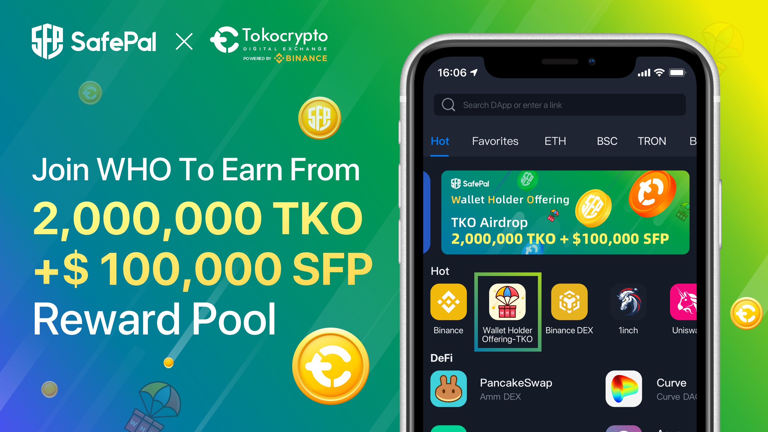Аирдроп от аппаратного кошелька Safepal
