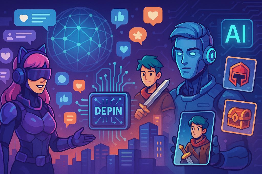 Будущее P2E: в сторону social-fi, DePIN и AI-игр